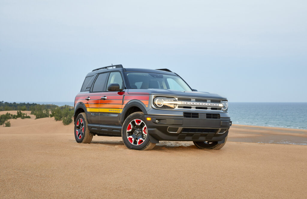Preproduction Bronco Sport Free Wheeling with optional equipment shown