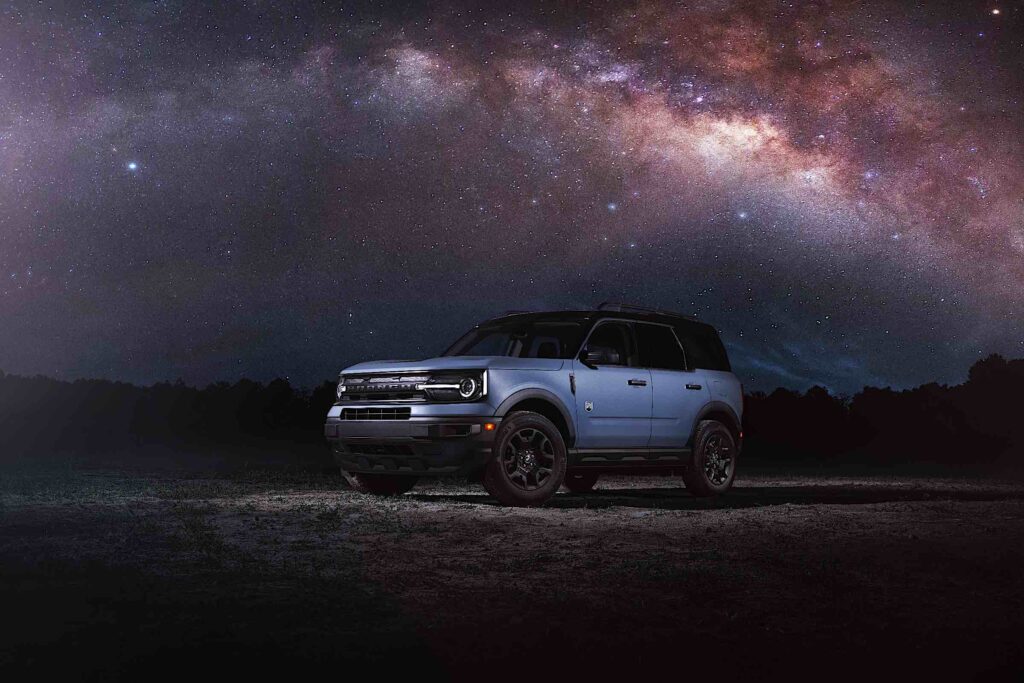 Preproduction Bronco Sport Big Bend with optional equipment shown.